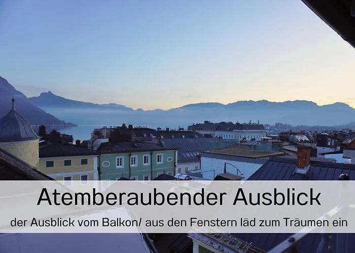 アパート Altstadt Maisonette Dg Mit Balkon Und Seeblick グムンデン